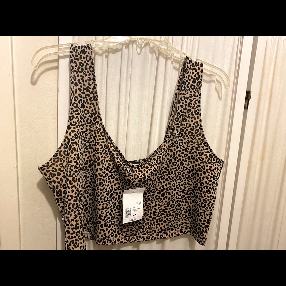 Cheetah Print Crop Top